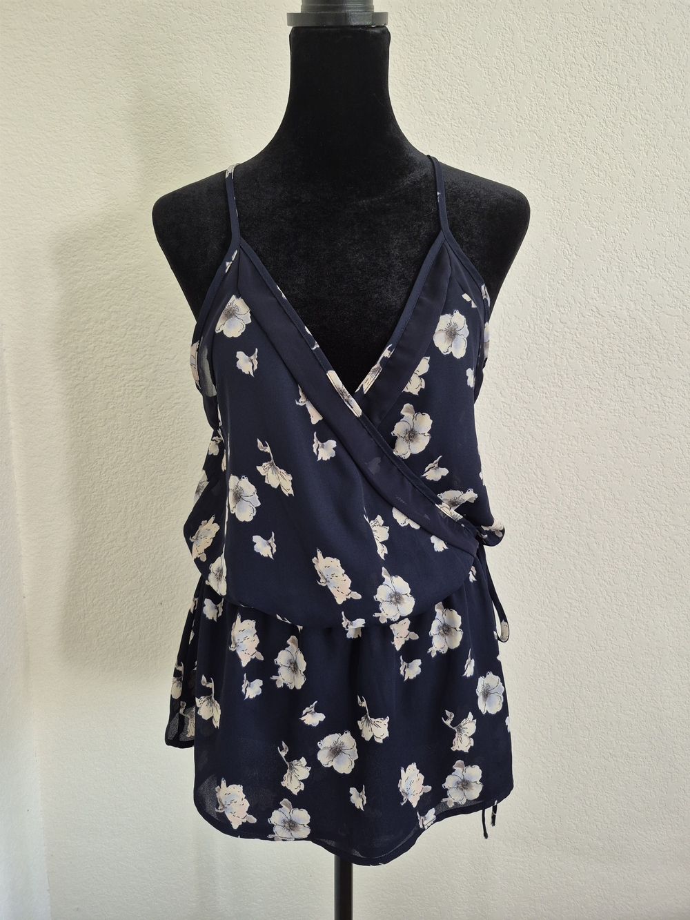 Sienna Sky Navy Floral Wrap Camisole